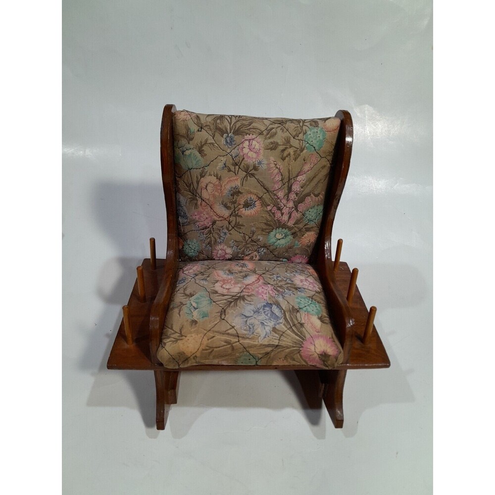 Vintage Rocking Chair Pincushion & Thread Holder^